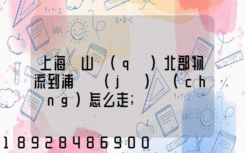 上海寶山區(qū)北部物流到浦東機(jī)場(chǎng)怎么走