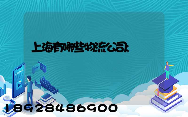 上海有哪些物流公司