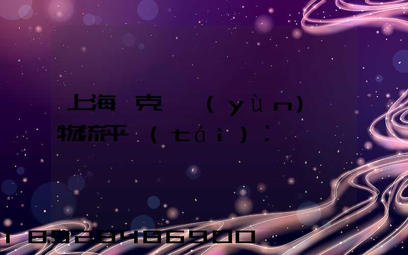上海烏克蘭運(yùn)輸物流平臺(tái)