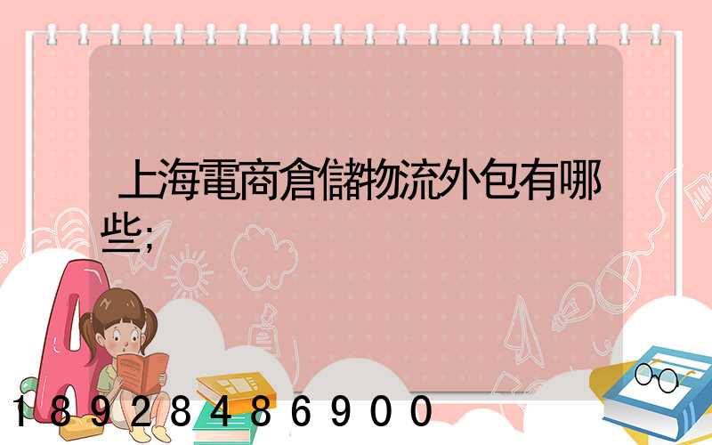 上海電商倉儲物流外包有哪些