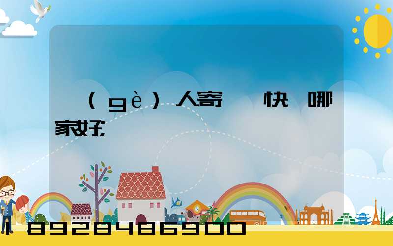 個(gè)人寄國際快遞哪家好
