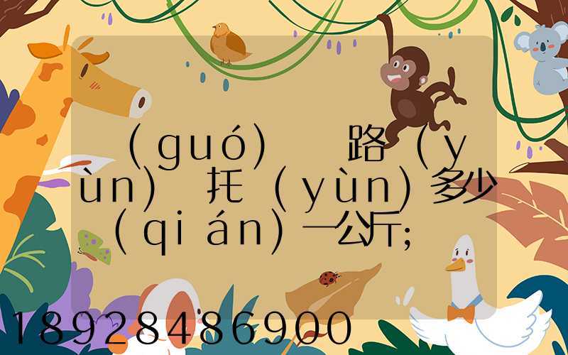 國(guó)際鐵路運(yùn)輸托運(yùn)多少錢(qián)一公斤
