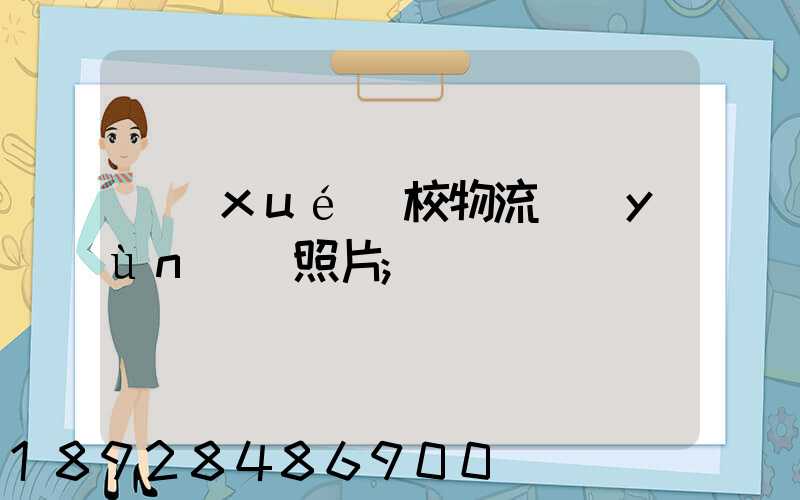 學(xué)校物流運(yùn)輸照片