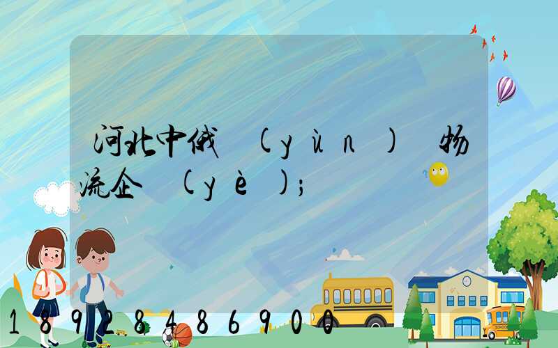 河北中俄運(yùn)輸物流企業(yè)