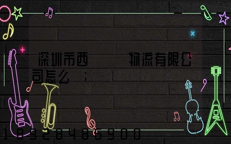 深圳市西遞國際物流有限公司怎么樣