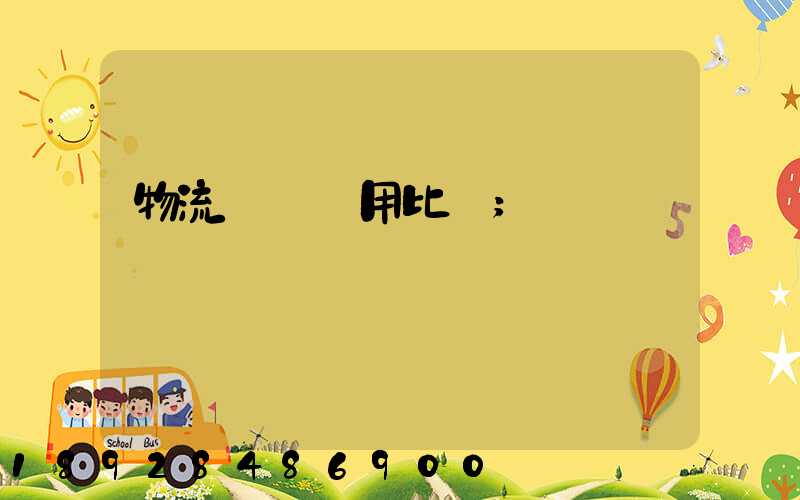 物流運輸費用比價