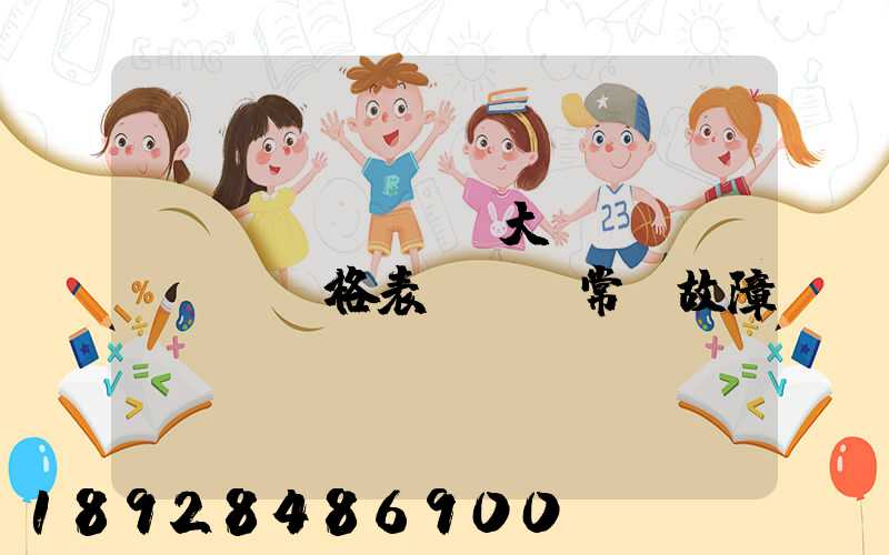 遠(yuǎn)大閥門價(jià)格表及閥門常見故障