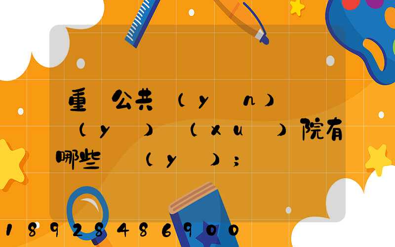 重慶公共運(yùn)輸職業(yè)學(xué)院有哪些專業(yè)