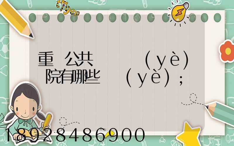 重慶公共運輸職業(yè)學院有哪些專業(yè)